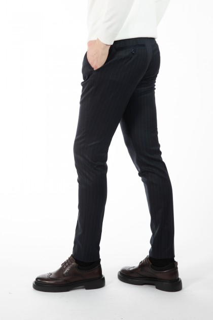 PANTALONI BLEUMARIN SLIM FIT D'S DAMAT