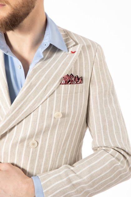 COSTUM BEJ REGULAR FIT D'S DAMAT